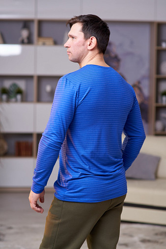 Лонгслив мужской Премиум василек