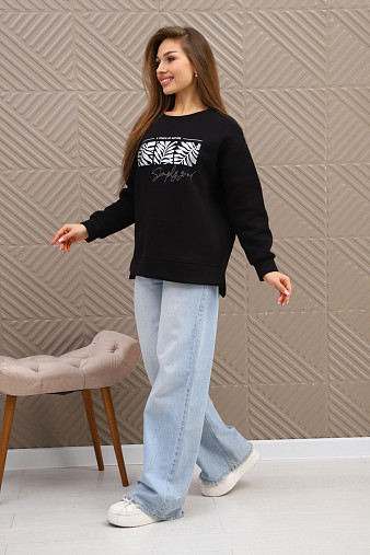 Свитшот женский Флёр черный