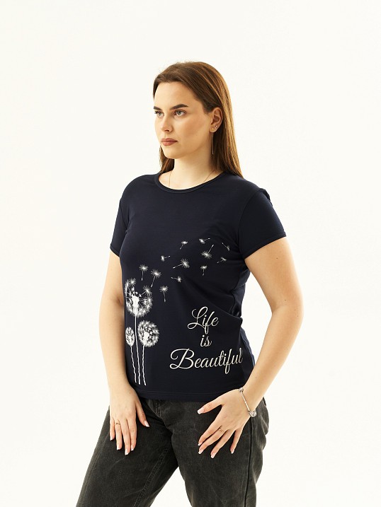 Футболка Одуванчик синий