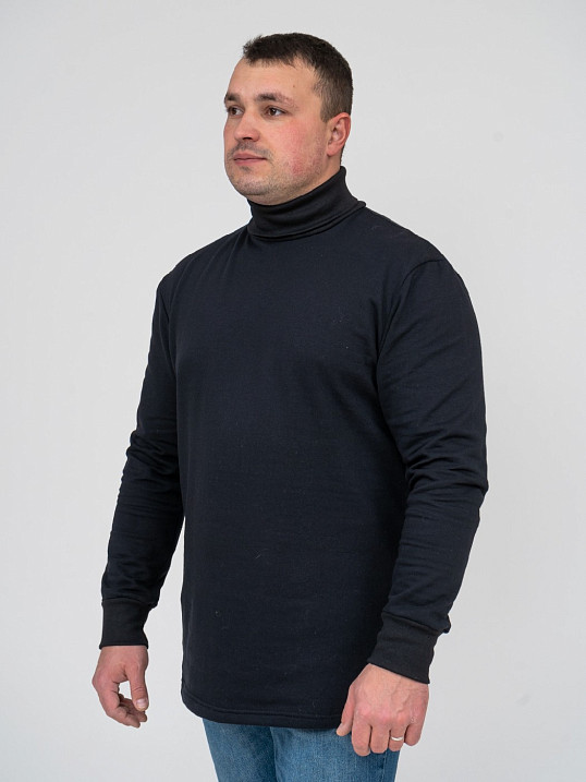 Водолазка мужская футер черная