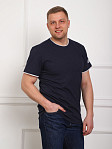 Футболка мужская Смарт синий/меланж