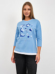 Лонгслив женский Тудей голубой