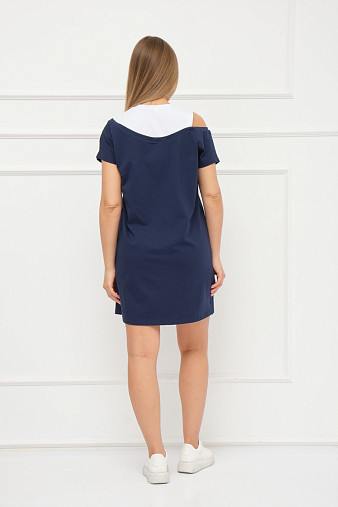 Платье женское Мирэль со стразами т.синий