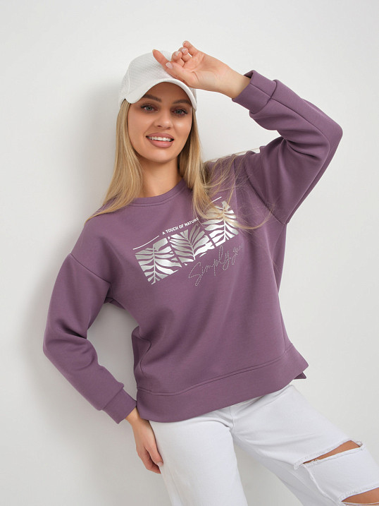 Свитшот женский Флёр слива