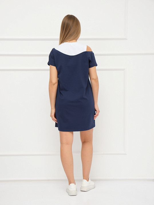 Платье женское Мирэль со стразами т.синий