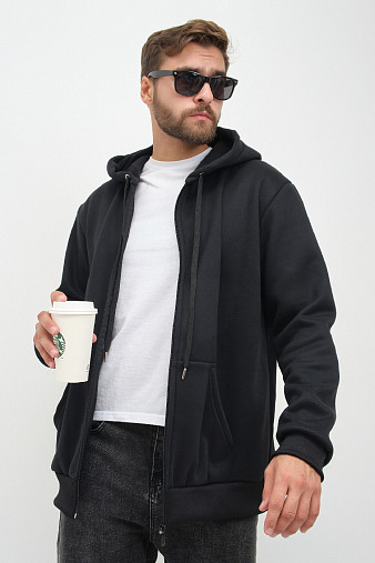 Толстовка муж. Дэнди 3-х нитка начес черный
