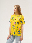 Футболка женская Краш желтая