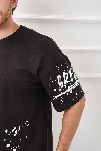 Футболка мужская Дорс футер черный