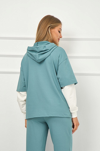 Толстовка женская Венди бирюза
