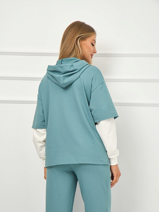 Толстовка женская Венди бирюза