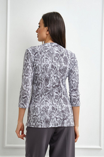 Лонгслив Флирт серый/питон