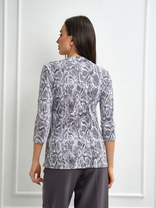 Лонгслив Флирт серый/питон