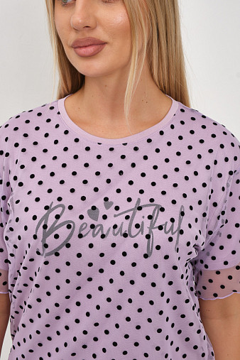 Футболка женская Бьюти вискоза лаванда