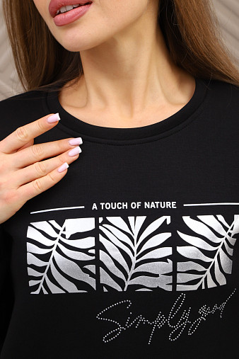 Свитшот женский Флёр черный