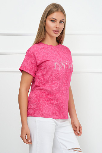 Футболка женская Арабеска фуксия