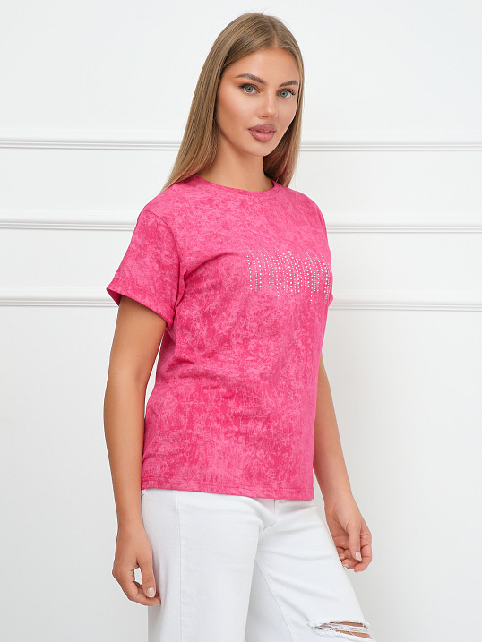 Футболка женская Арабеска фуксия
