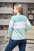 Толстовка женская Триада аква/мята