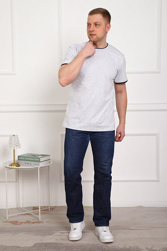 Футболка мужская Смарт серый/меланж