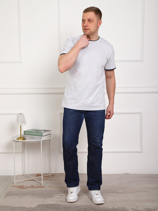 Футболка мужская Смарт серый/меланж