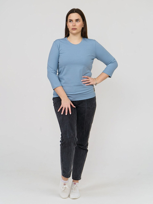 Джемпер однотонный Лира 3/4 рукав арона