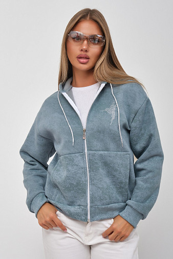 Толстовка женская Дюна начёс фисташка