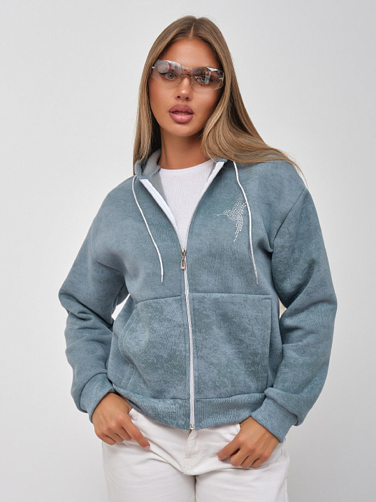 Толстовка женская Дюна начёс фисташка