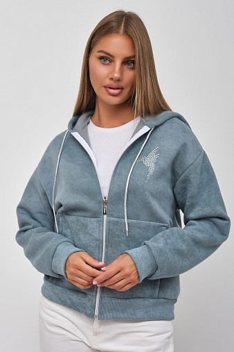 Толстовка женская Дюна начёс фисташка