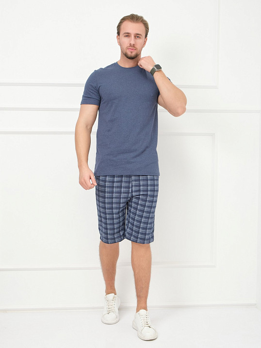 Костюм мужской Джой синий/клетка