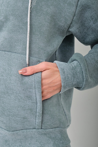 Костюм женский Дюна начёс фисташка