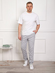 Брюки мужские без манжета серые