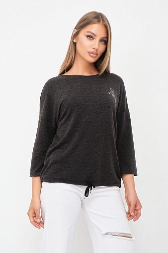 Джемпер Оливия т.серый