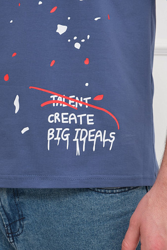 Футболка мужская Дорс индиго