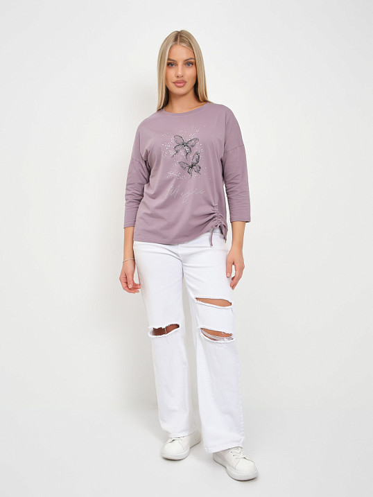 Лонгслив женский Сати корица