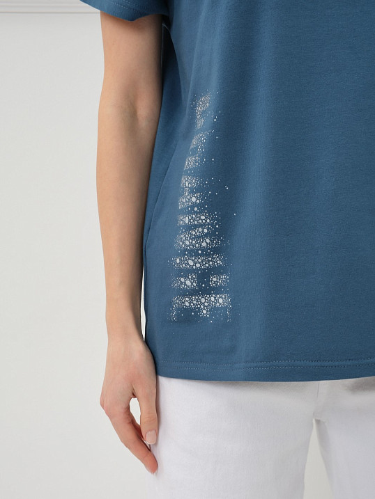 Футболка женская Мирэль петроль