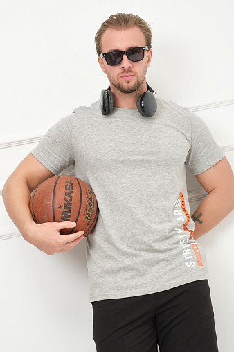 Футболка мужская Норд серый меланж