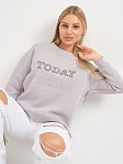 Свитшот женский Лео серый