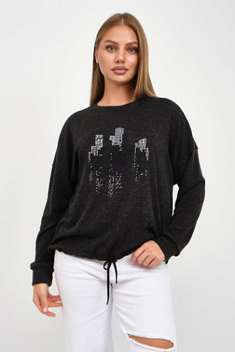 Джемпер женский Келли-2 т.серый