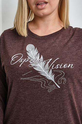 Лонгслив женский Шармэль шоколад