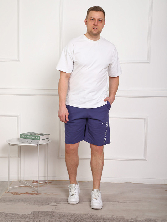 Шорты муж. Хамелеон футер индиго