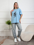 Футболка женская Жанет голубой