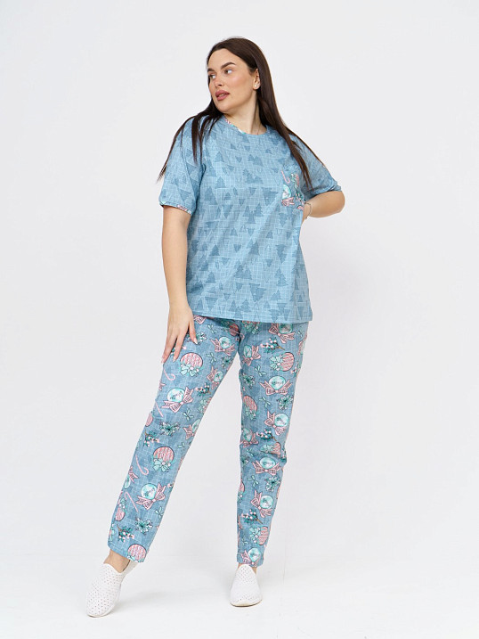 Костюм Кэнди ментол/клетка