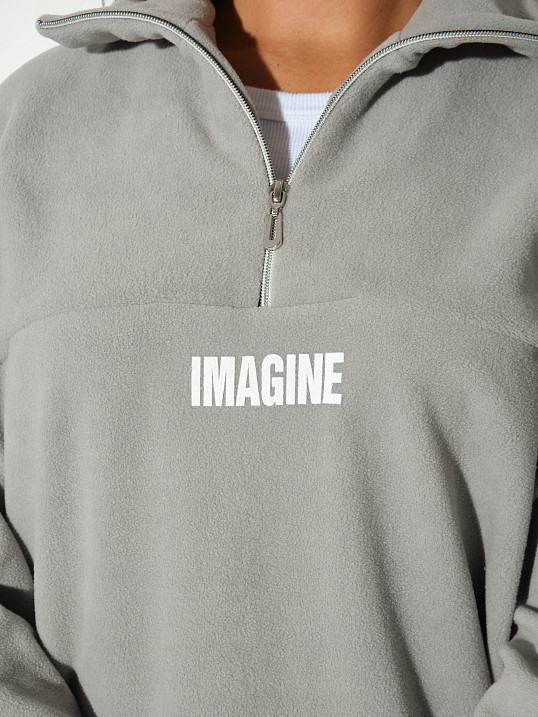 Толстовка жен. Тренд-2 флис св.серый