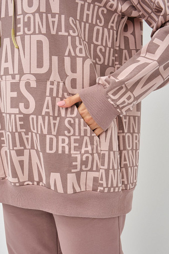 Костюм Челси футер 2-х нитка набивной кофе