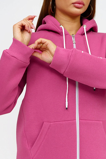 Толстовка женская Гамма на молнии брусника