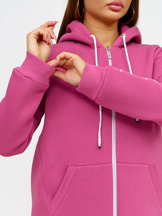 Толстовка женская Гамма на молнии брусника