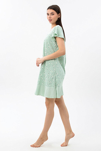 Ночная сорочка Астра крыло фисташка/цветы