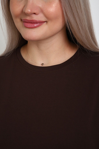 Футболка женская Классика шоколад