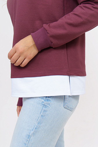 Толстовка женская Дабл лиловый