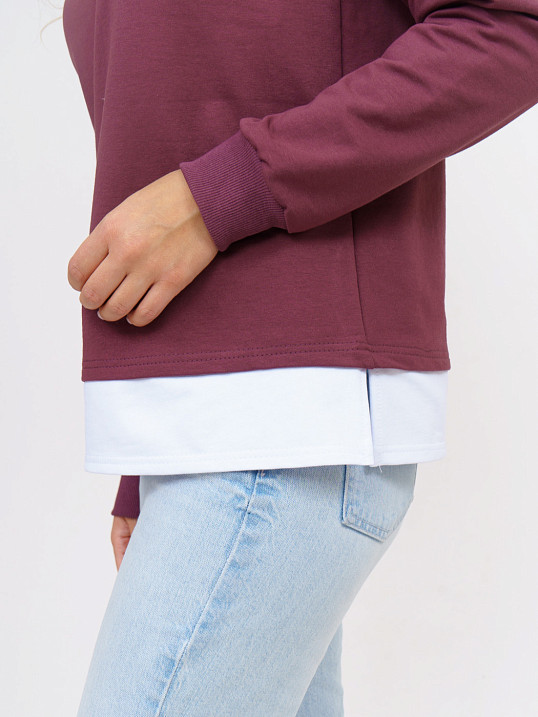 Толстовка женская Дабл лиловый