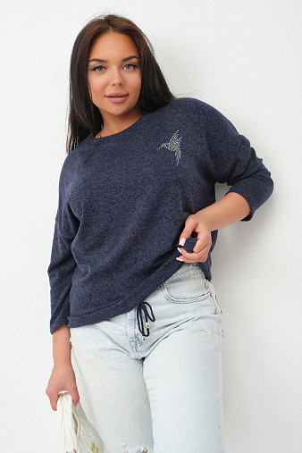 Джемпер Оливия т. индиго